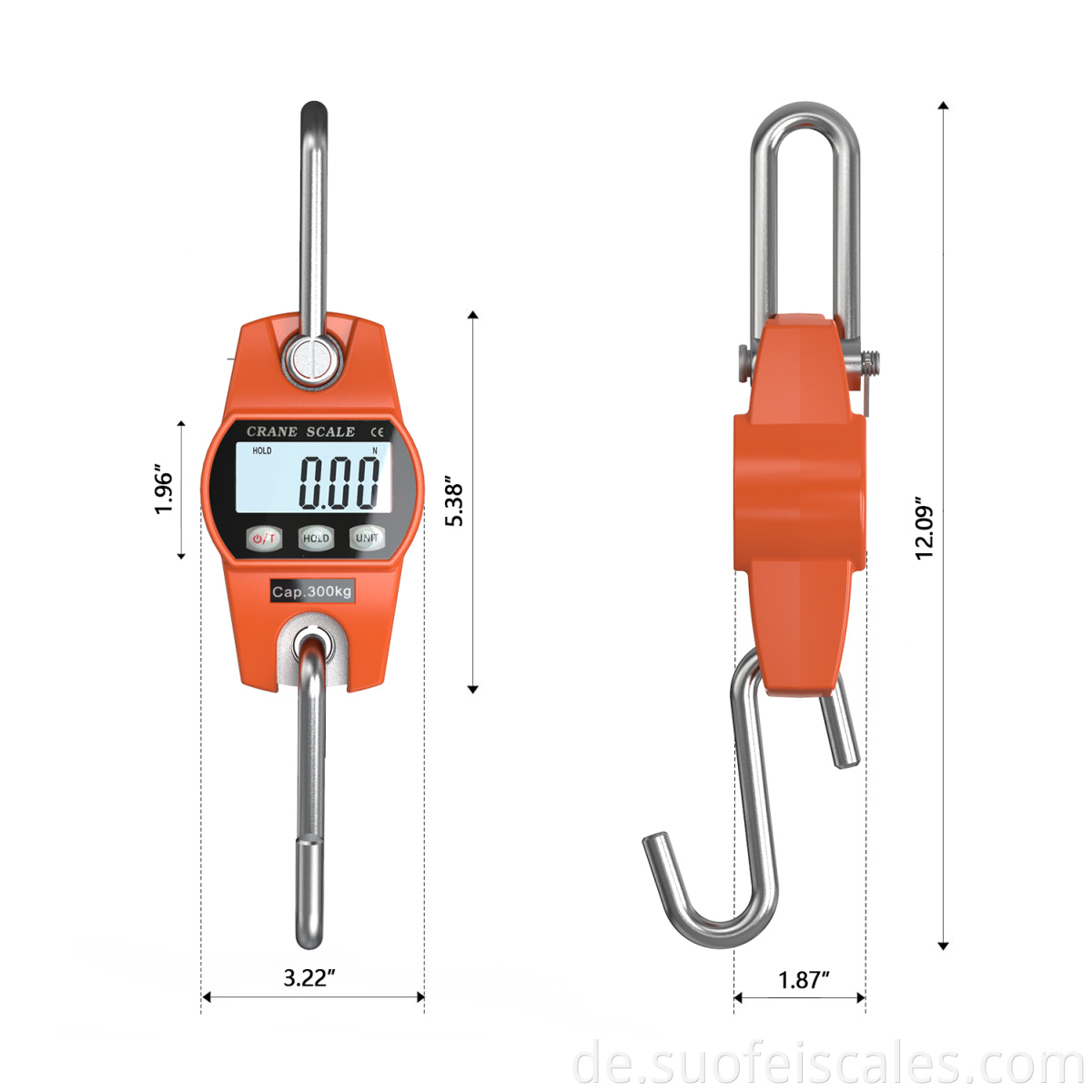 SF-916 OCS Mini Industrial Digital Crane Electronic Balance 300 kg Hangskala Hakenkran-Skala